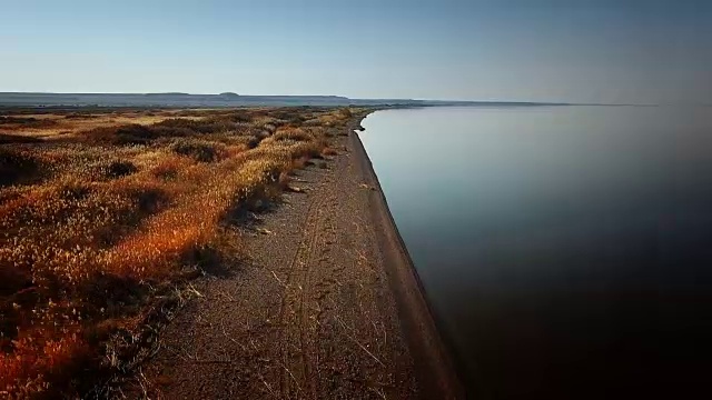 湖,湖岸视频素材