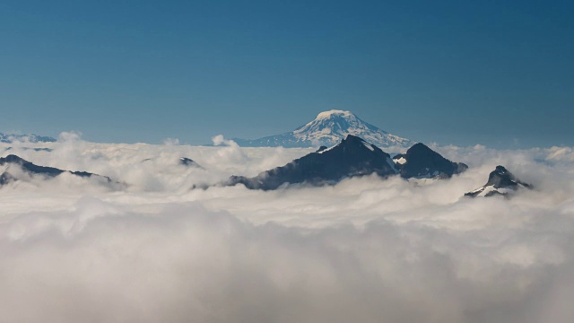 雷尼尔山， 华盛顿州美国视频素材