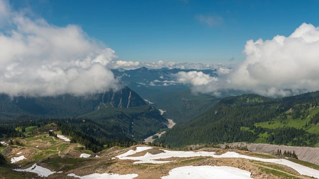 雷尼尔山， 华盛顿州美国视频素材