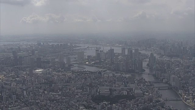 航空，东京湾地区，日本视频素材