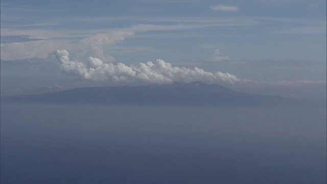 AERIAL，伊豆大岛，东京，日本视频素材