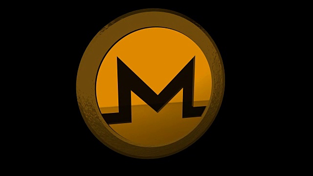 Monero-black和黄金视频素材