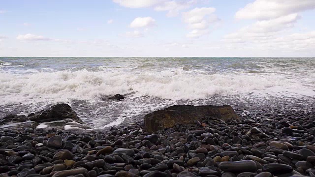 浪流回海慢莫视频素材