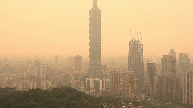 台湾台北市鸟瞰图视频素材