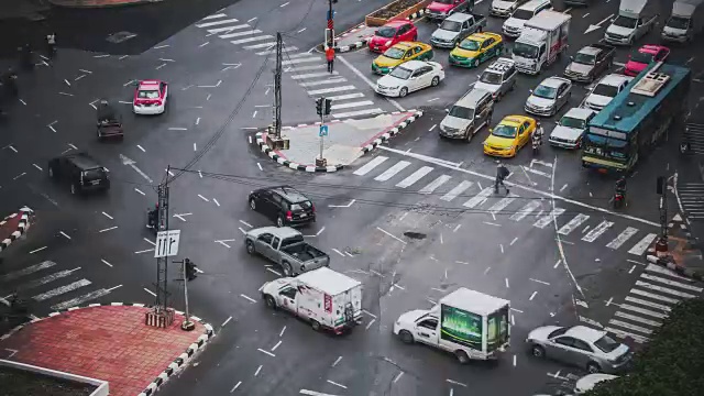 泰国曼谷的交通状况视频素材