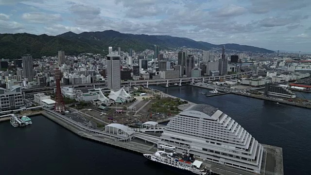 航空，神户港，兵库港，日本视频素材