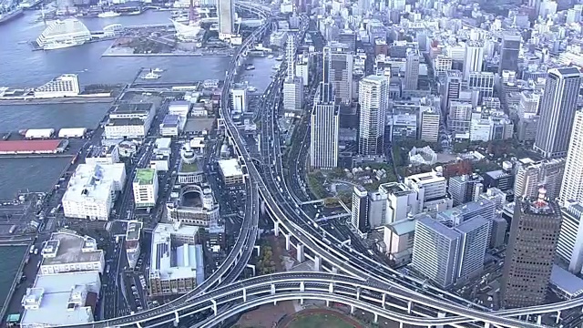 航拍，神户港，日本视频素材