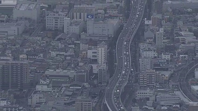 空中，神户市中心，兵库市，日本视频素材