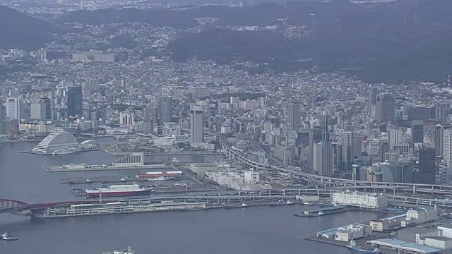 航空，神户港，兵库港，日本视频素材