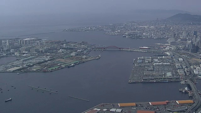 航空，神户港，兵库港，日本视频素材