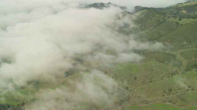 航空云景山代阿布洛州立公园加利福尼亚视频素材