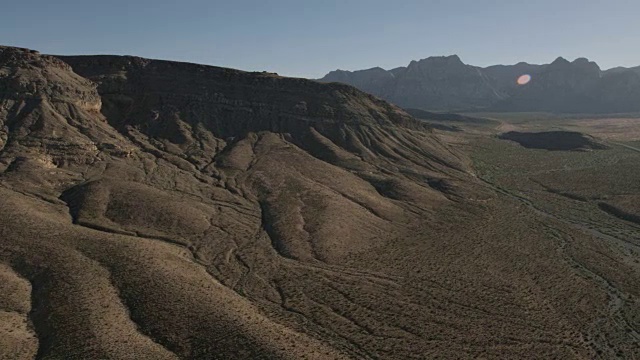 航空景观的红岩峡谷拉斯维加斯视频素材