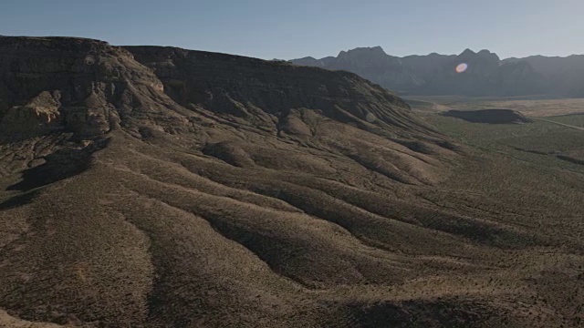 航空景观的红岩峡谷拉斯维加斯视频素材