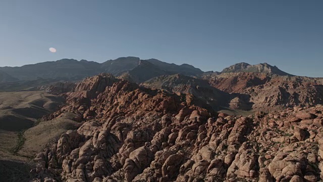 航空景观的红岩峡谷拉斯维加斯视频素材