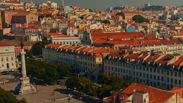 Rossio,葡萄牙里斯本视频素材