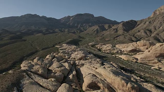 航空景观的红岩峡谷拉斯维加斯视频素材