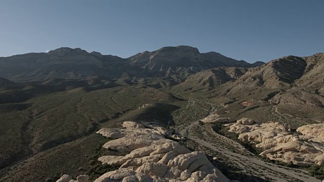 航空景观的红岩峡谷拉斯维加斯视频素材