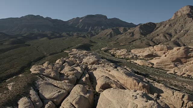 航空景观的红岩峡谷拉斯维加斯视频素材