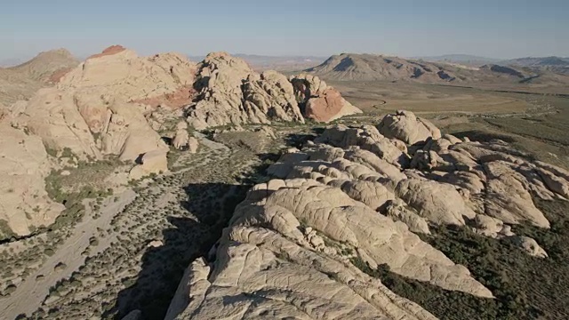 航空景观的红岩峡谷拉斯维加斯视频素材