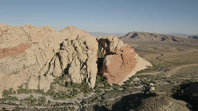 航空景观的红岩峡谷拉斯维加斯视频素材