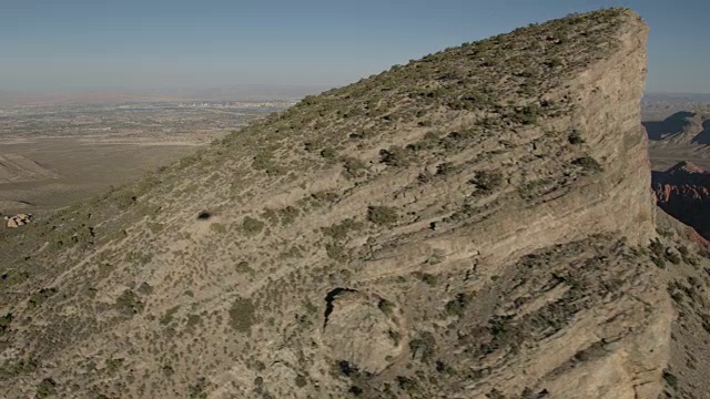 航空景观的红岩峡谷拉斯维加斯视频素材