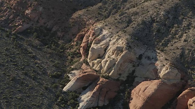 航空景观的红岩峡谷拉斯维加斯视频素材