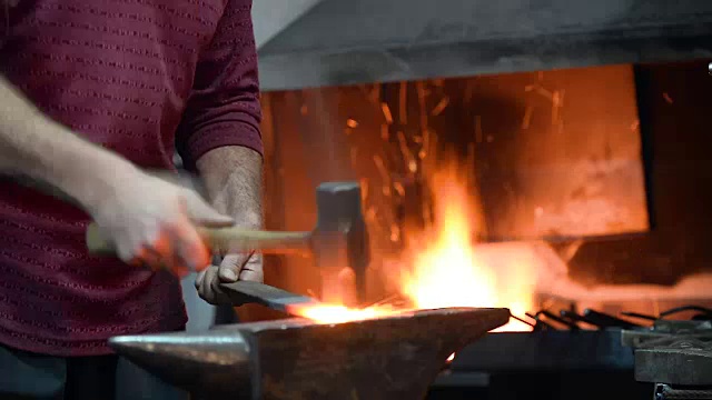 铁匠车间工具视频素材