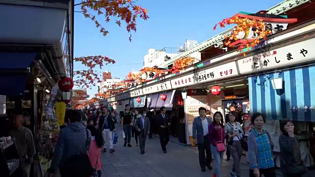 日本东京浅草浅草寺视频素材