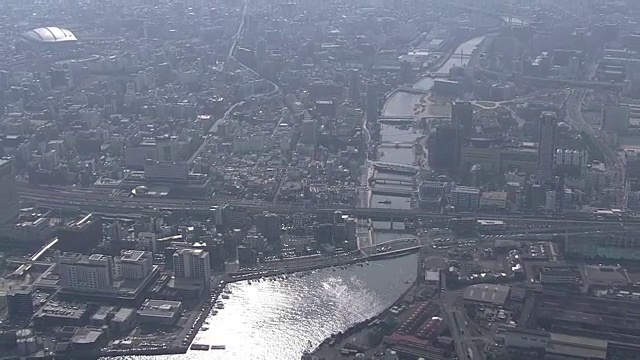 日本福冈，北九州市，空中视频素材