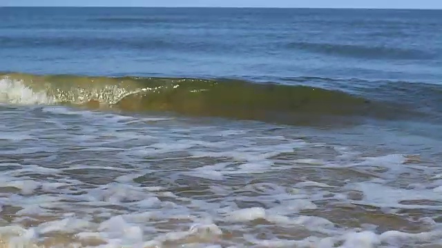 聚焦海岸侧视图视频素材