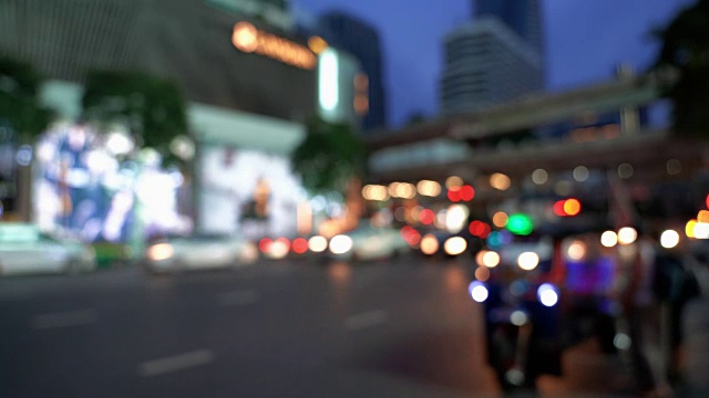 散景的彩灯在庆祝新年和圣诞节。视频素材