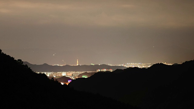 大邱市位于山景城视频素材