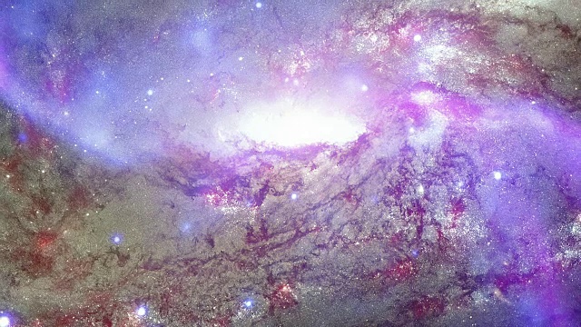 M106星系，合成图像视频素材