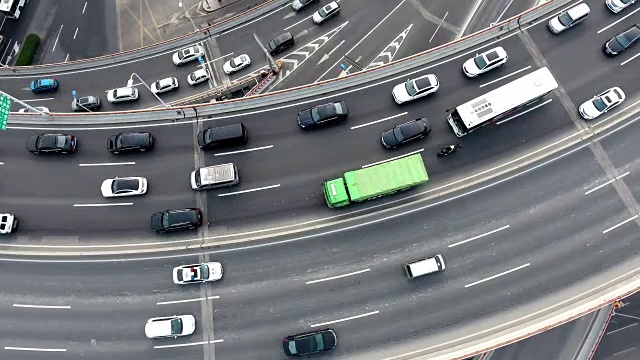 南浦大桥架空公路交汇处视频素材