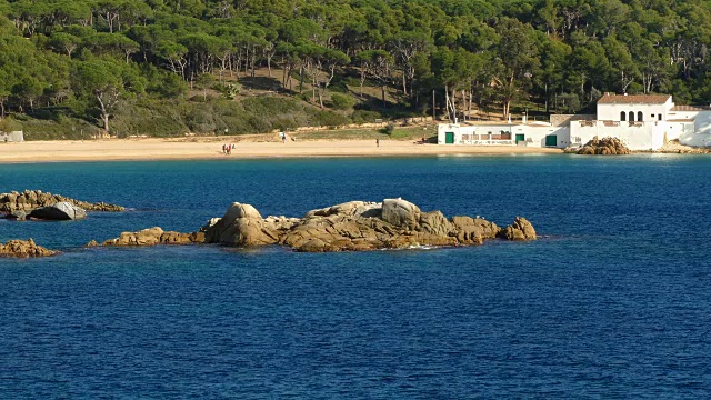 加泰罗尼亚的“布拉瓦海岸”海景。视频素材