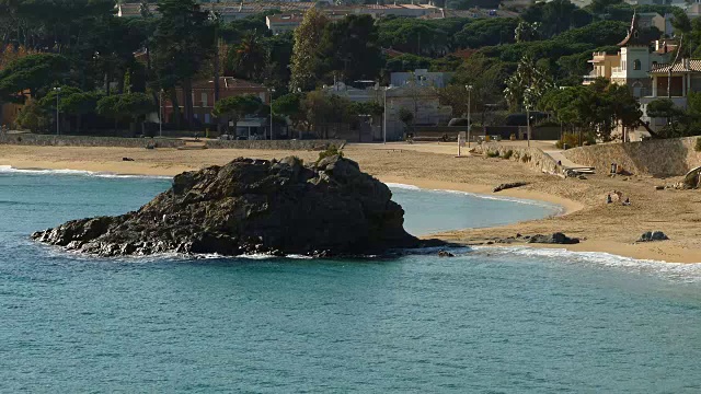 加泰罗尼亚的“布拉瓦海岸”海景。视频素材