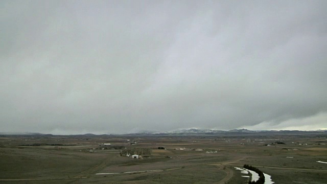 冷锋和雪，时间流逝视频素材