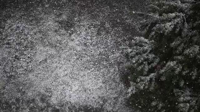 慢镜头降雪视频素材