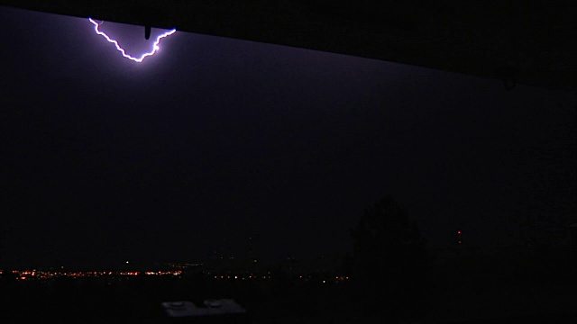 雷声和闪电视频素材