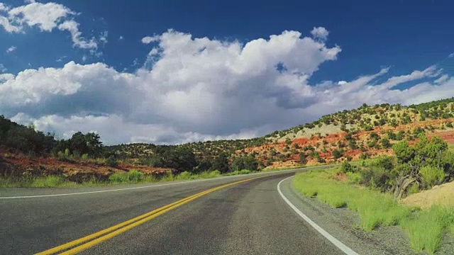 POV汽车在美国高速公路上行驶视频素材