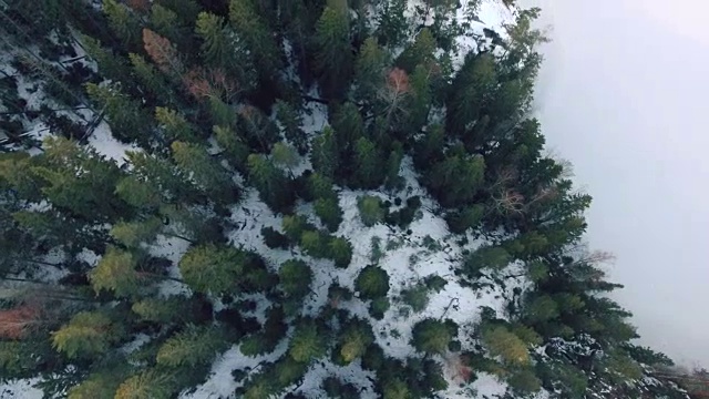 湖区鸟瞰图视频素材