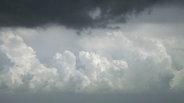 发展中雷雨,间隔拍摄视频素材