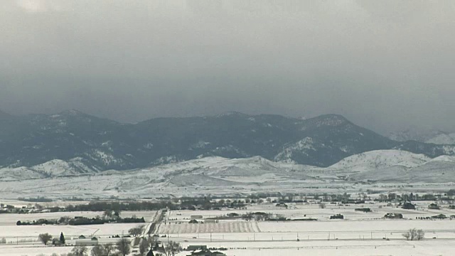 暴风雪间隔拍摄视频素材