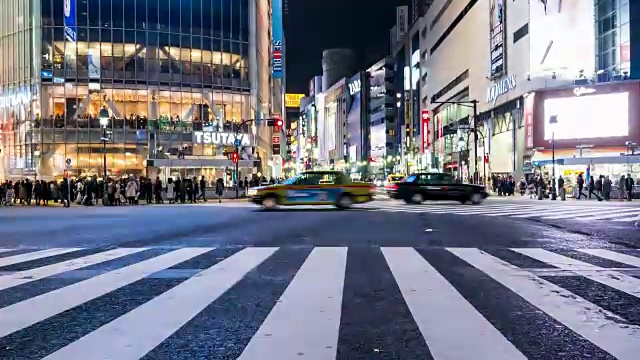 涩谷挤满了人视频素材