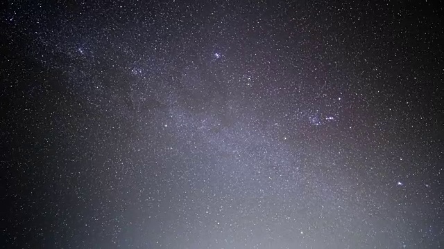 夜星与流星雨的时间流逝视频素材