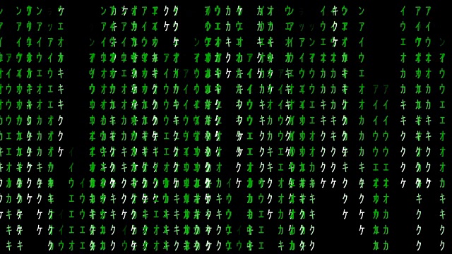 矩阵代码的背景视频素材