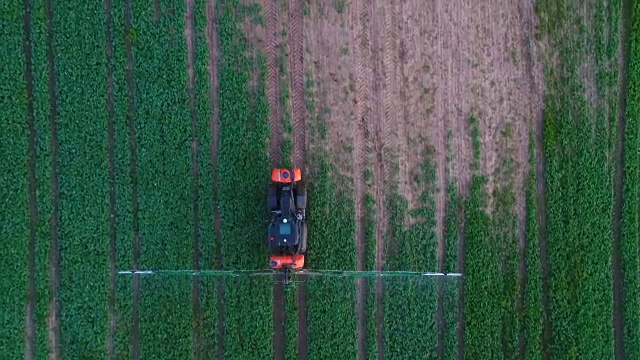 集约农业转基因农药、草甘膦肥料、除草剂视频素材