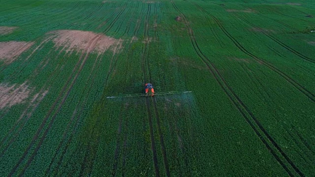 集约农业转基因农药、草甘膦肥料、除草剂视频素材