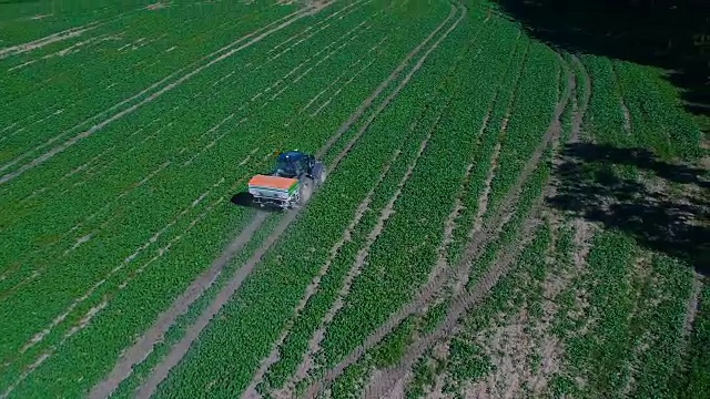 集约农业转基因农药、草甘膦肥料、除草剂视频素材