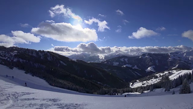 在奥地利米尔巴赫滑雪视频素材